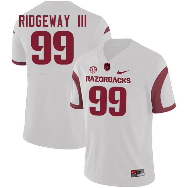 John Ridgeway III Arkansas Jersey,Arkansas Razorbacks #99 John Ridgeway III Jersey Youth-White